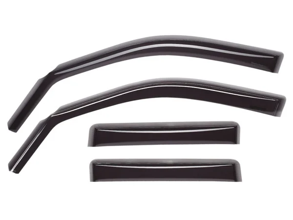 WeatherTech 2019+ Ford Ranger SuperCrew Front and Rear Side Window Deflectors – Dark Smoke – 82937