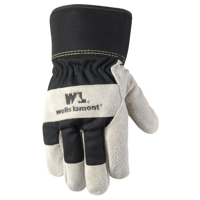 Wells Lamont – 5130L-NEW – L Split Cowhide Leather Black/Brown Gloves