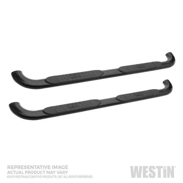Westin 19-22 Chev/GMC Silverado/Sierra 1500 DC (No 2019 Ltd) Platinum 4 Oval Nerf Step Bars – Blk