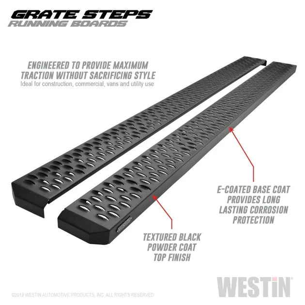 Westin Grate Steps Running Boards 83 in – Textured Black