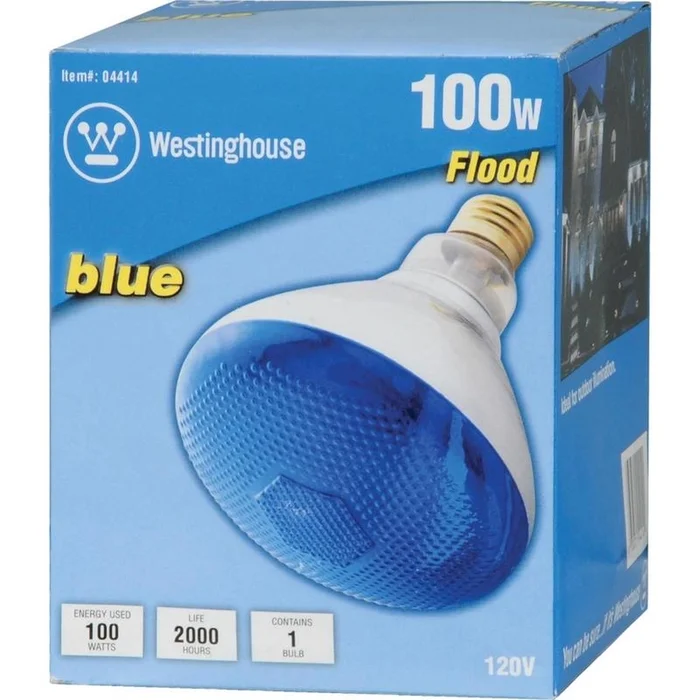 Westinghouse – 04414 – 100 W E26 Reflector Incandescent Bulb E26 (Medium) Blue 1 pk