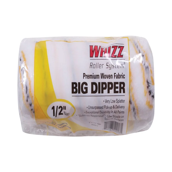 Whizz – 52913 – Woven Fabric 9 in. W X 1/2 in. Cage Paint Roller Cover 1 pk