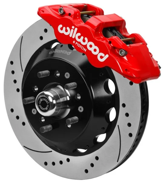 Wilwood Aero6 Big Brake Front Kit 14.00in D/S Red 67-69 Chevrolet Camaro w/ Wilwood AFX Pro Spindle – 140-16209-DR