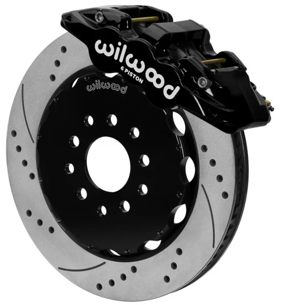 Wilwood AERO6 Front Big Brake Kit 14.00in Drilled Black Rotor – 97-13 Chevrolet Corvette C5/C6/Z06 – 140-15705-D
