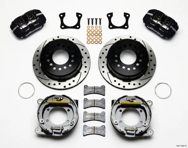 Wilwood Dynapro Low-Profile 11.00in P-Brake Kit Drilled 58-64 Olds/Pontiac Ends 2.81in Offset – 140-11397-D