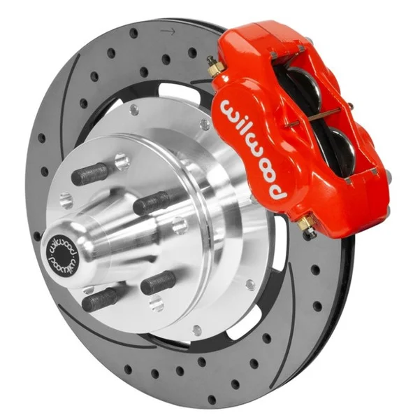 Wilwood Forged Dynalite Front Brake Kit 12.19in SRP Drilled/Slotted Rotor – Red – 140-15468-DR