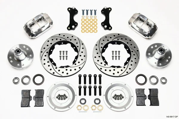 Wilwood Forged Dynalite Front Kit 11.00in Drilled-Polished WWE ProSpindle – 140-9917-DP