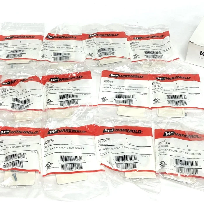 Wiremold Legrand 5500 Series Fog White Duplex Faceplate 5507D-FW [Lot of 14] NOS