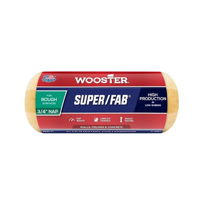 Wooster – R241-7 – Super/Fab Knit 7 in. W X 3/4 in. Regular Paint Roller Cover 1 pk